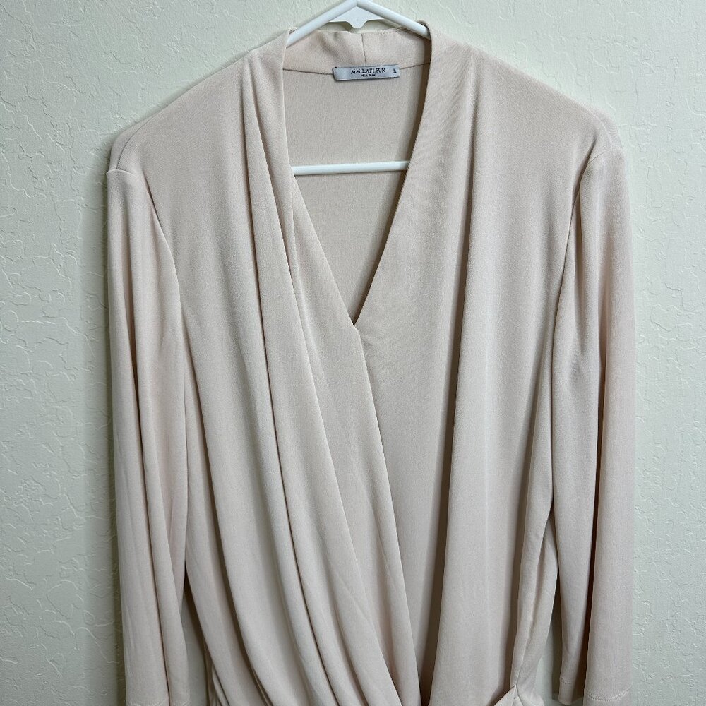 MM LaFleur The Deneuve Top in Cream 3/4 Length Sleeve Large